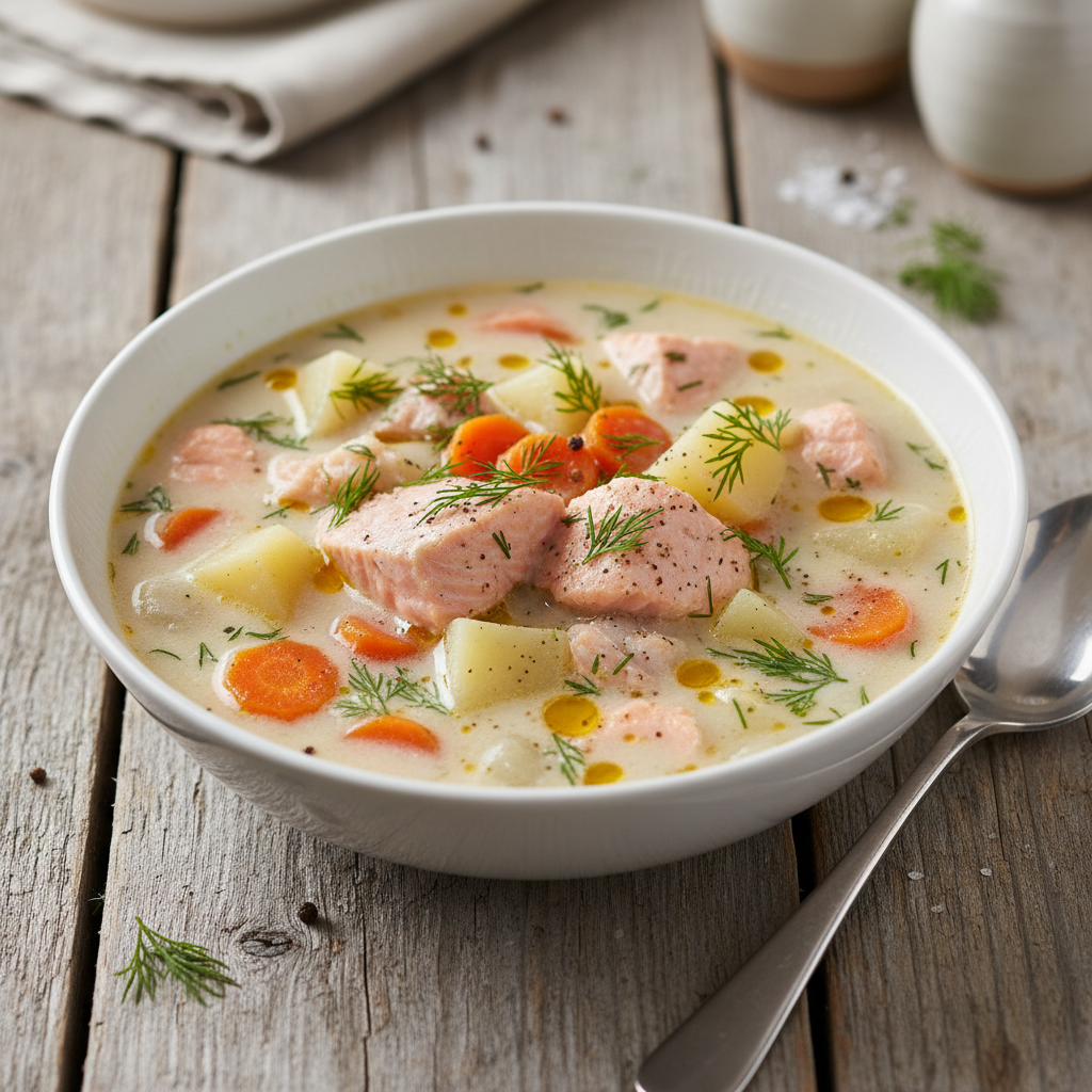 Finnische Lachssuppe