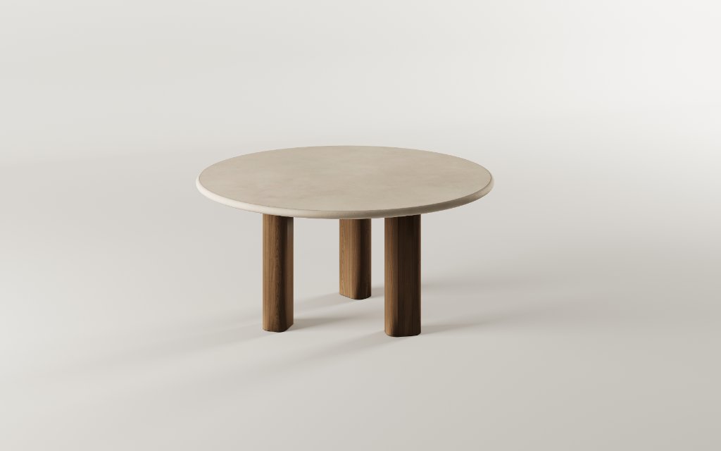 Pillar Round Dining Table by Paul Rogers