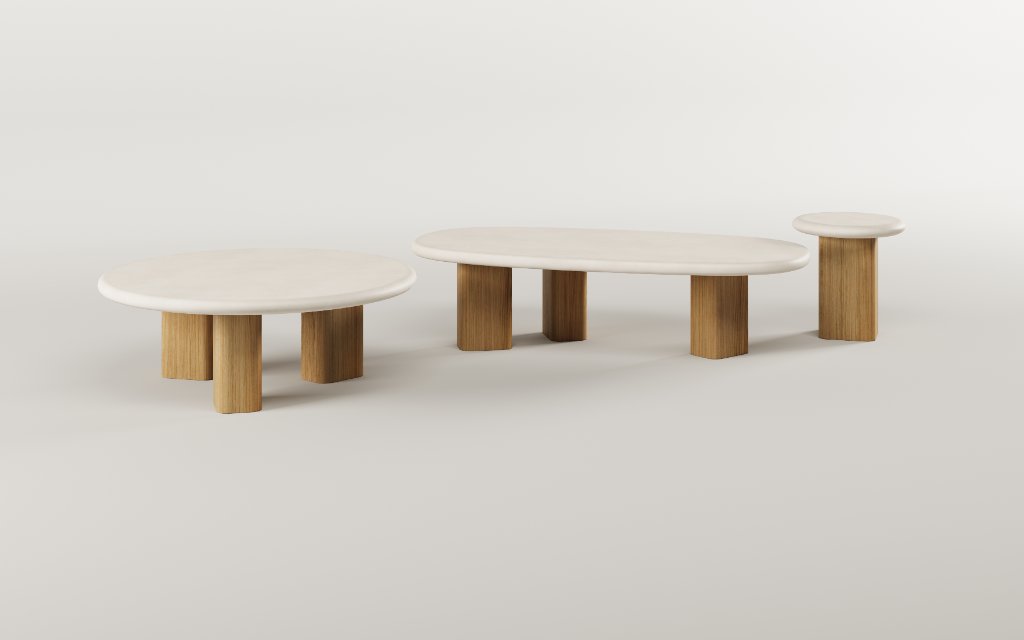 Pillar Coffee Table by Paul Rogers