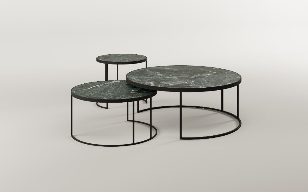 Fibo Round Coffee Table by Paul Rogers