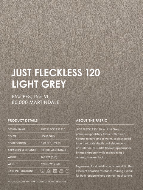Just Fleckless 120 Light Grey