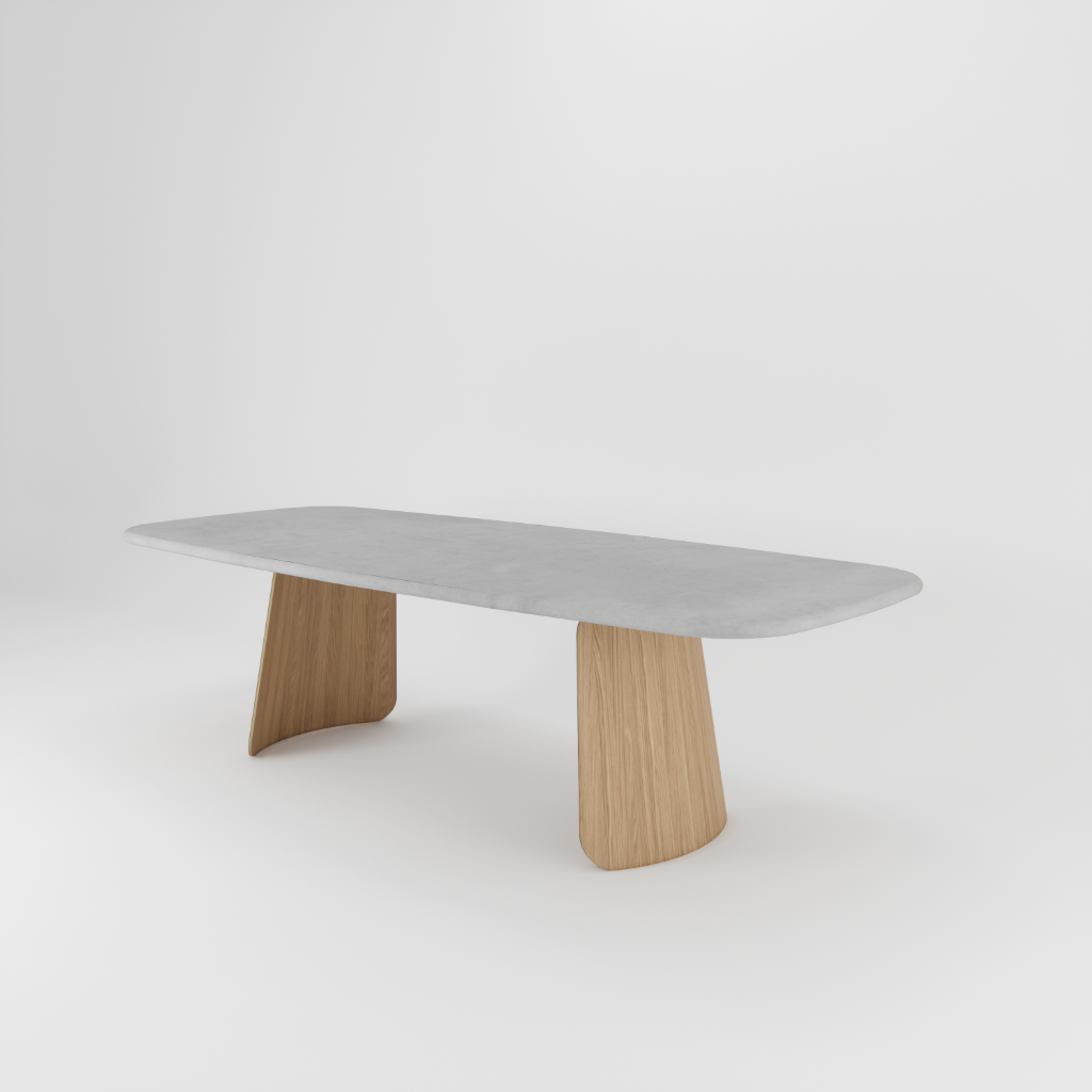 Dune Wood Dining Table by Paul Rogers