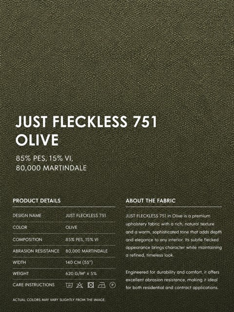 Just Fleckless 751 Olive