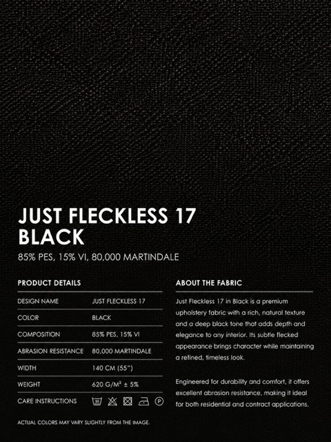 Just Fleckless 17 Black