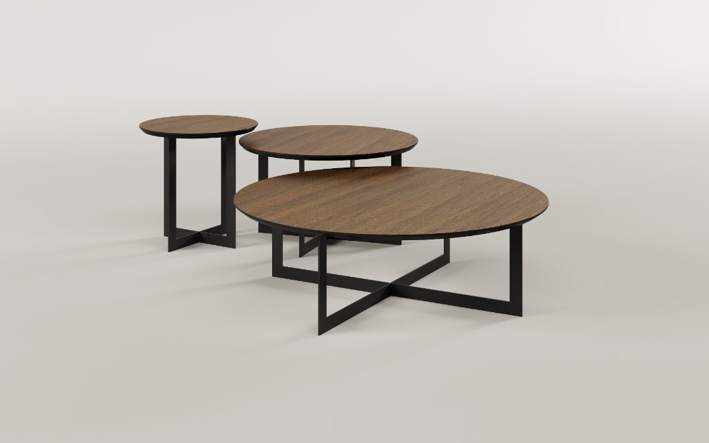 Axis Coffee Table Set by Paul Rogers