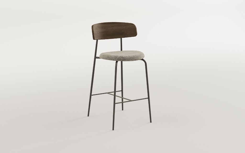 Cover Metal WB Bar Stool by Paul Rogers