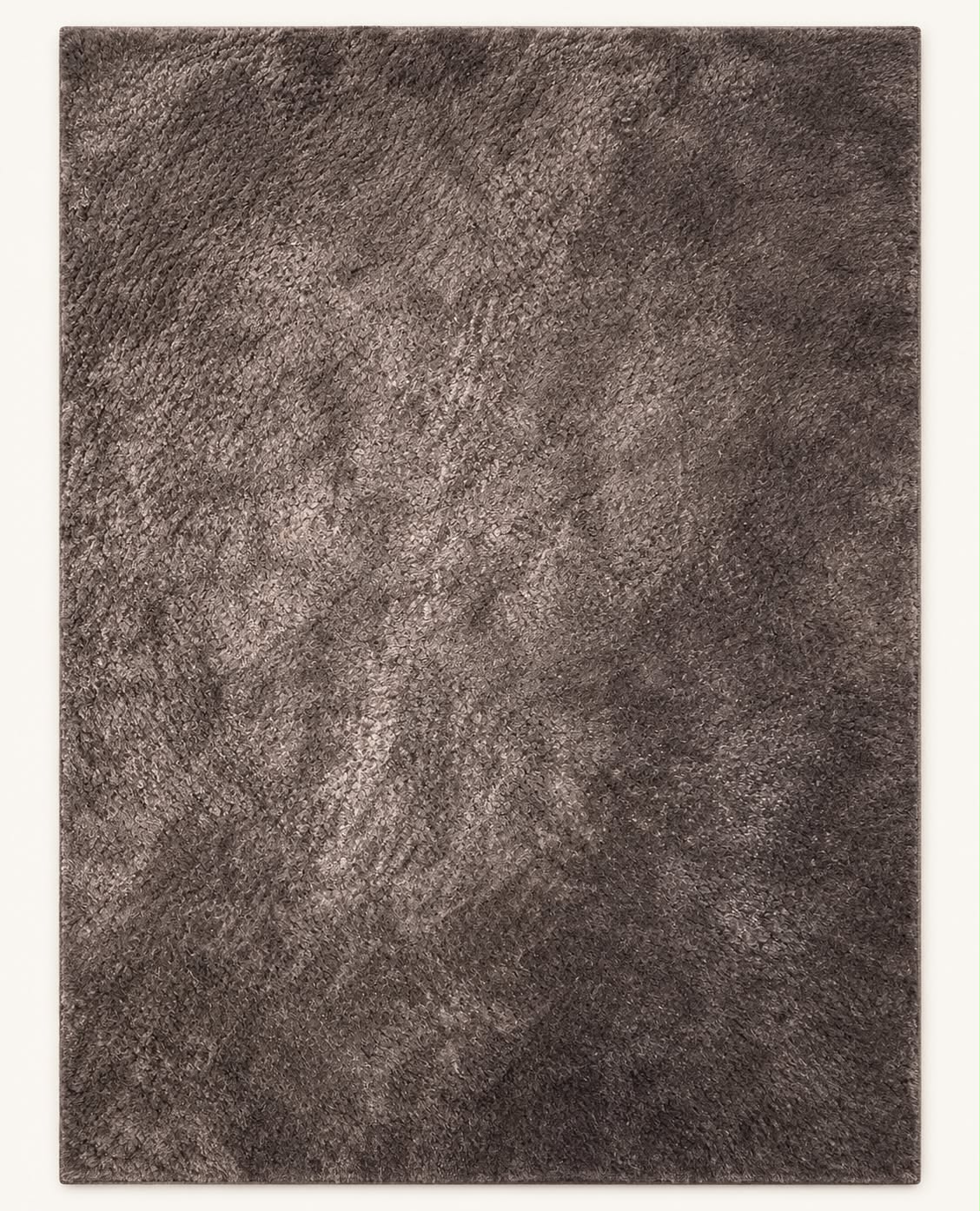 Hand Tufted Grey Bamboo Silk Rug