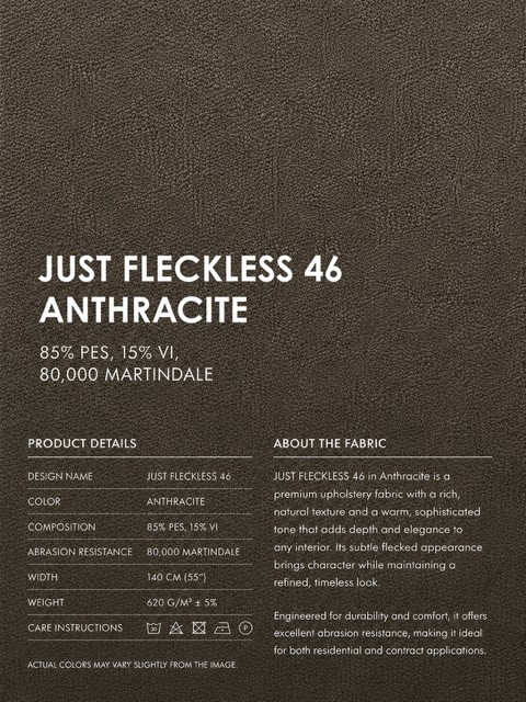 Just Fleckless 46 Anthracite