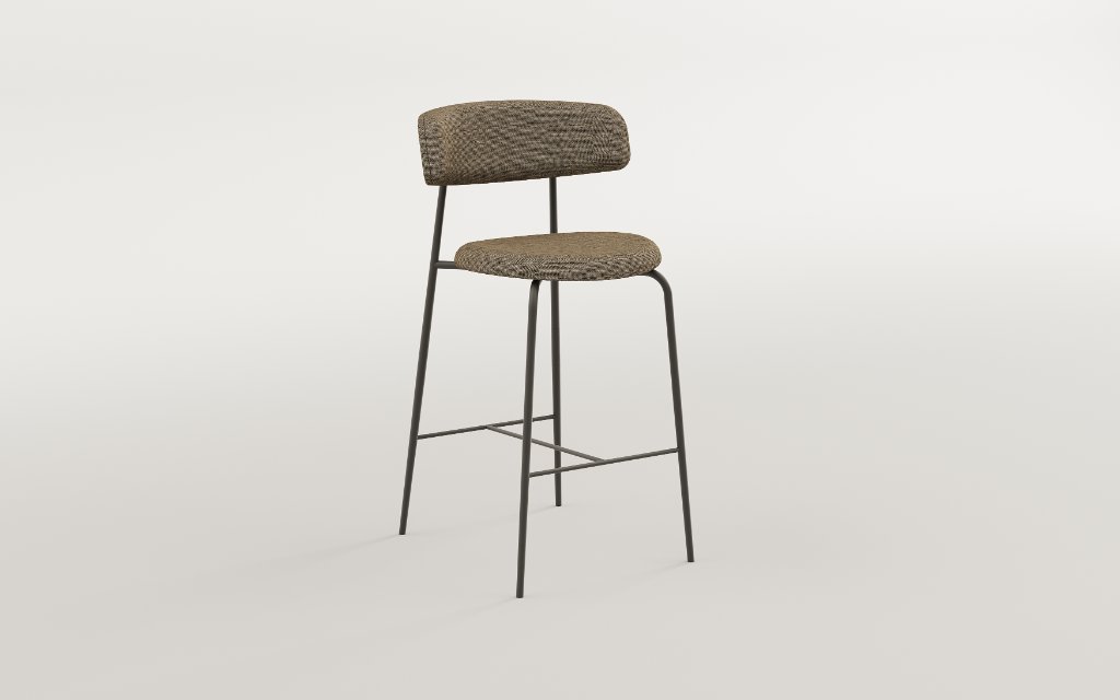 Cover Metal Bar Stool by Paul Rogers