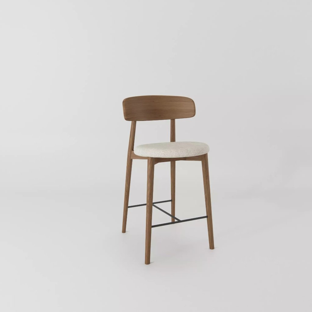 Cover Wood Bar Stool by Paul Rogers