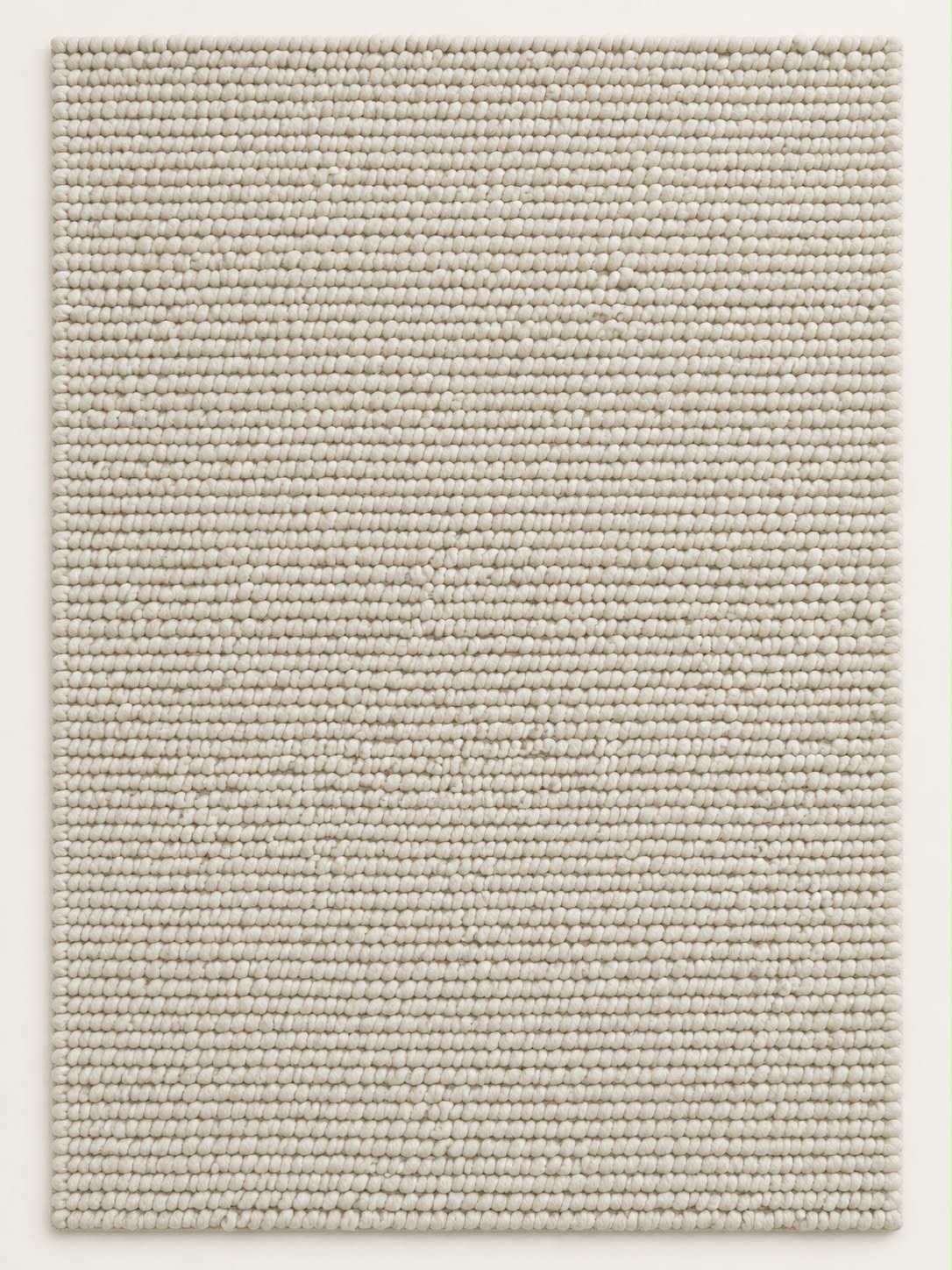 Hand Woven Ivory Wool/Cotton Dhurrie