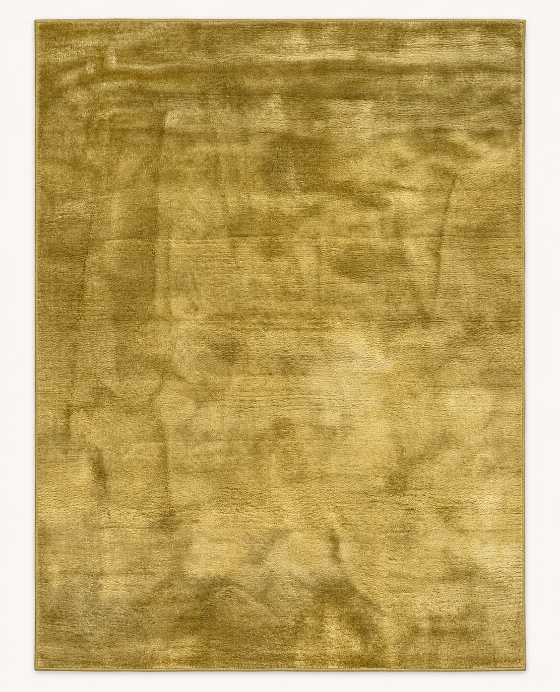 Hand Tufted Gold Bamboo Silk Rug