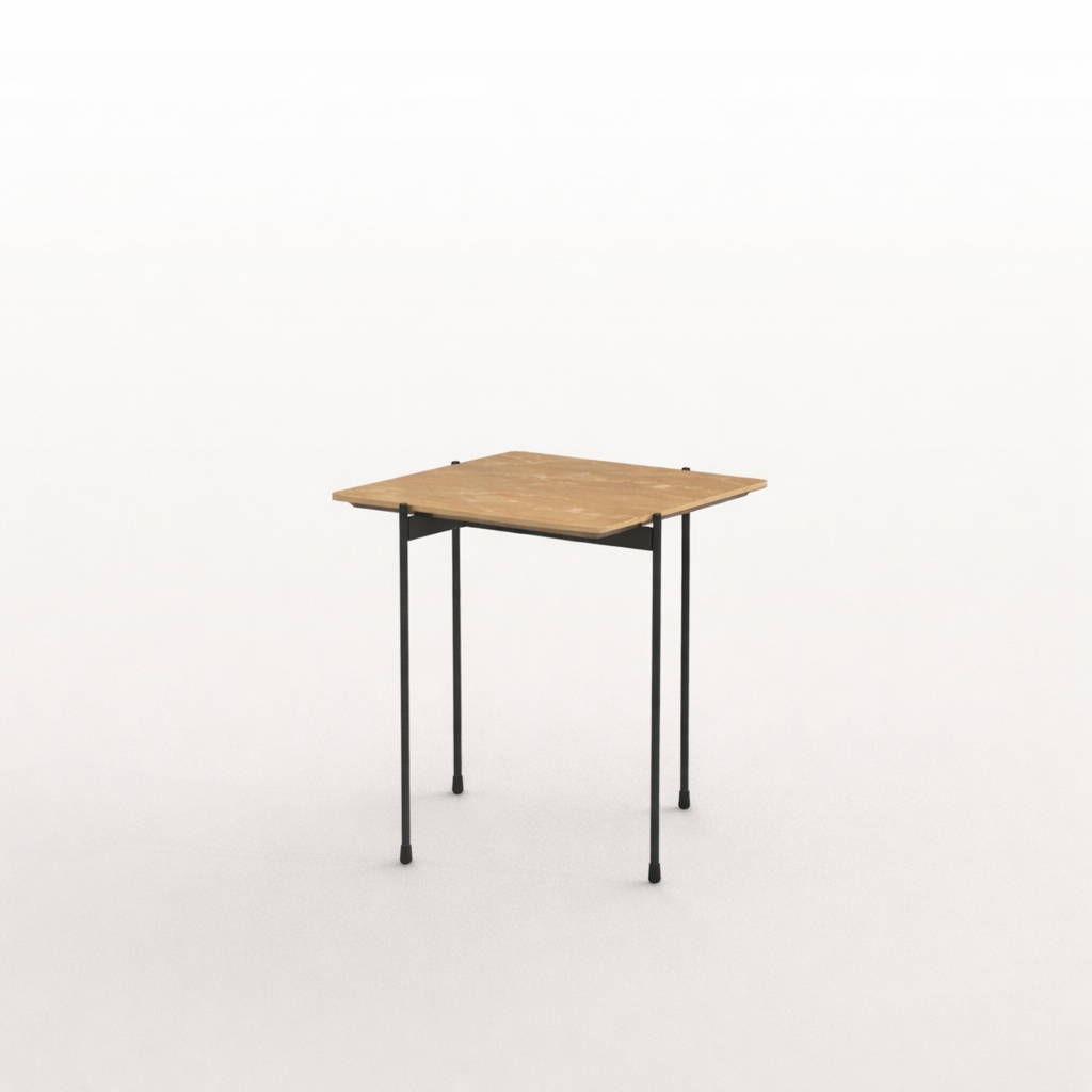 Dua Wood Square Side Table by Paul Rogers