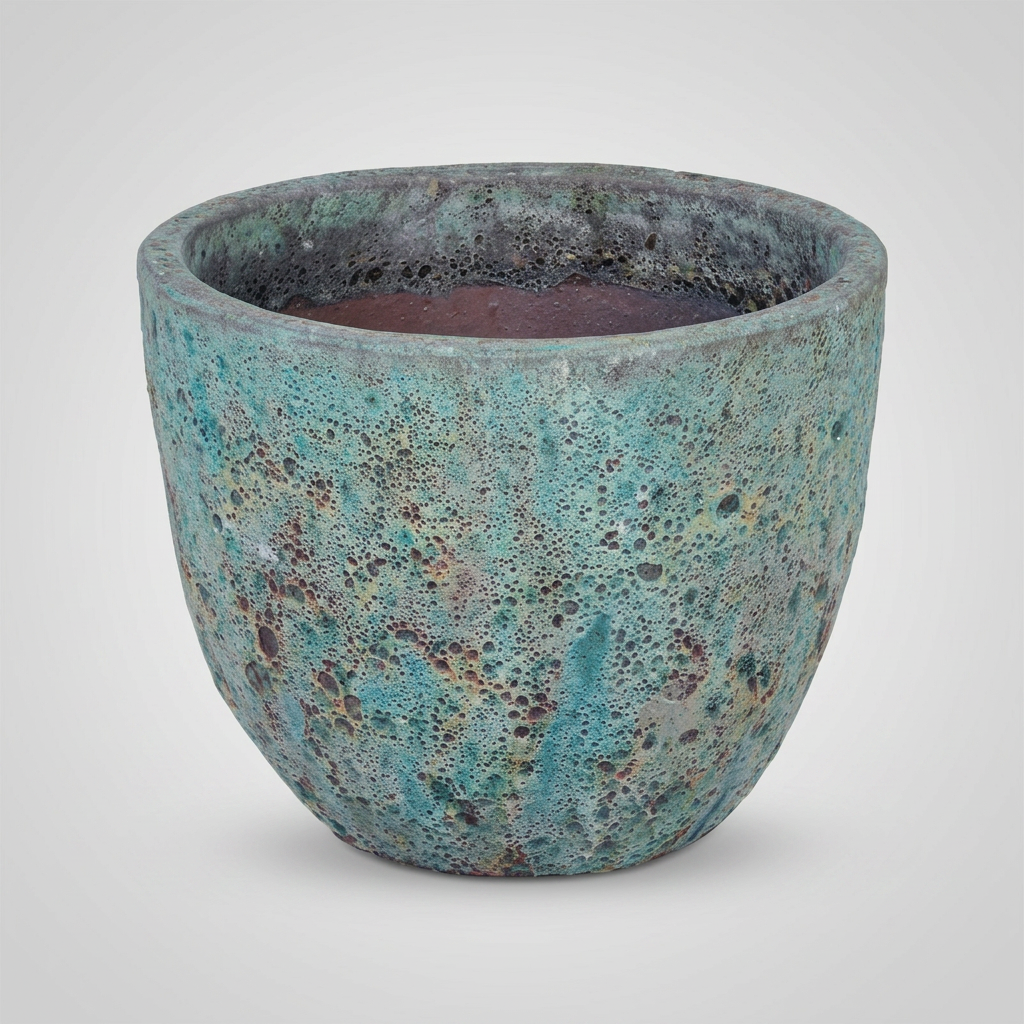Maceta Herstera Antic Glazed esmeralda (Campana)