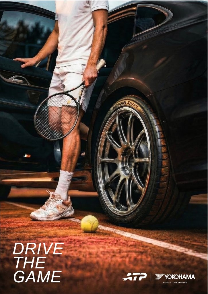 Tennis player / car mockup