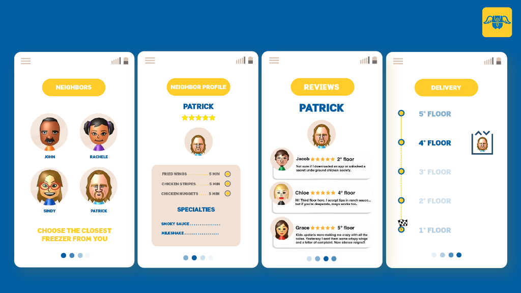 Floordash app UI screens