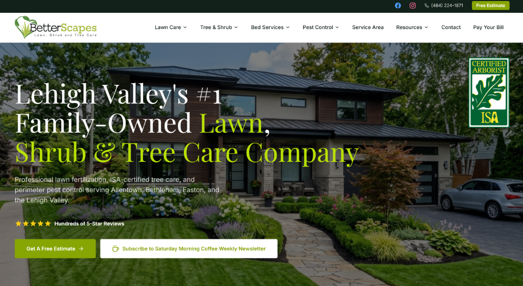 BetterScapes Launches New Website to Better Serve Their Growing Customer Base Throughout The Lehigh Valley