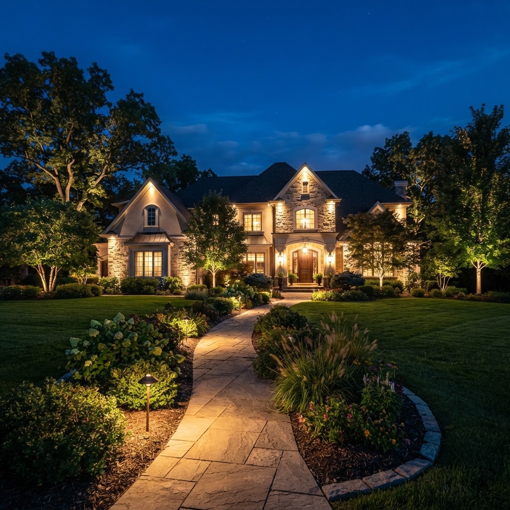 Landscape Lighting Design & Installation — BetterScapes Lehigh Valley PA