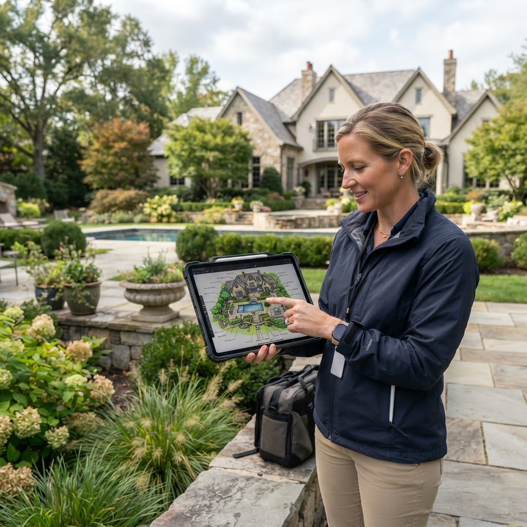 Landscape lighting design plan