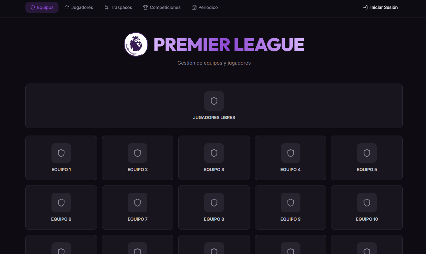 Premier League ADV template preview