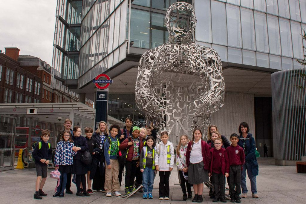 Students on a school trip