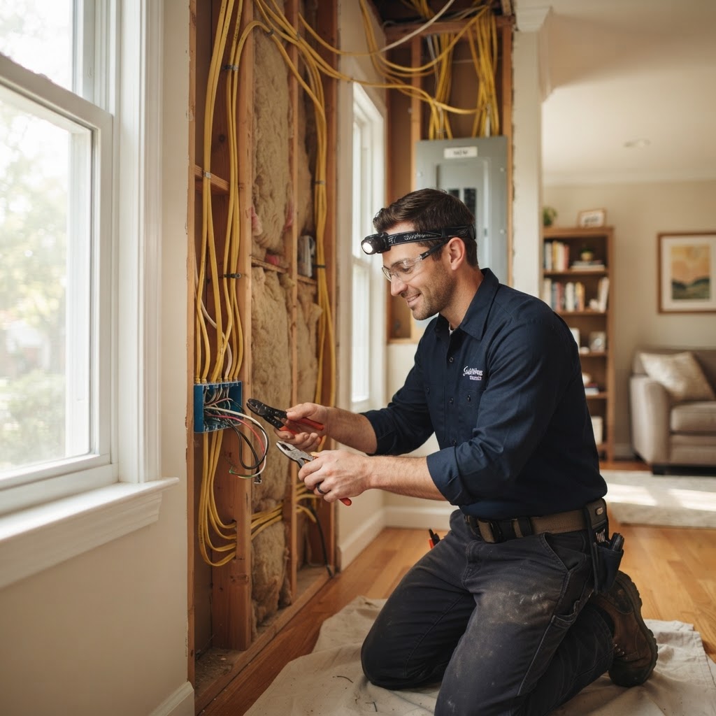 Professional electrical service and home rewiring signs guide