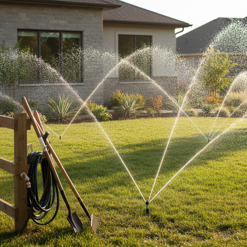 Professional landscaping service and irrigation system guide guide