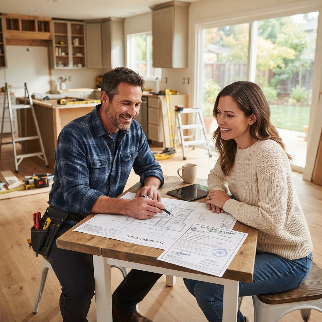 Professional remodeling service and permits for remodeling guide
