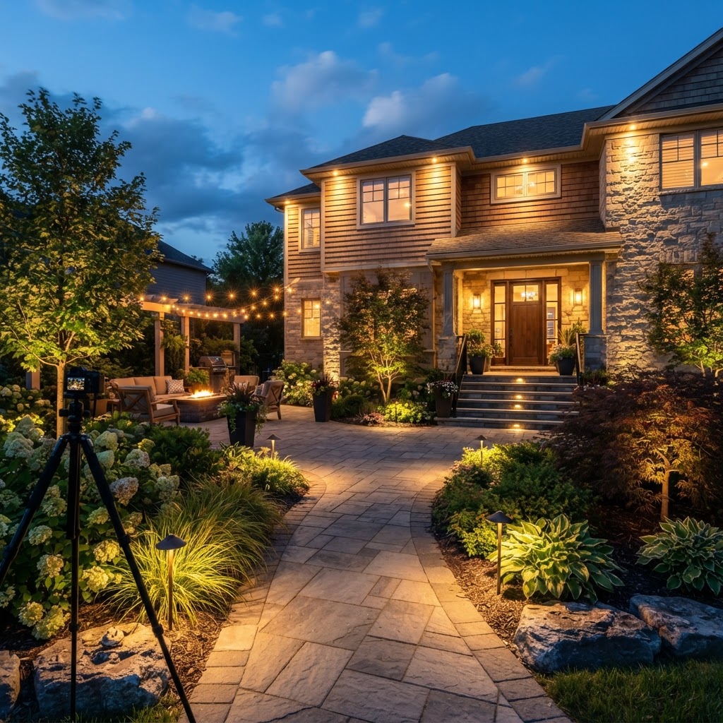 Professional landscaping service and landscape lighting design guide