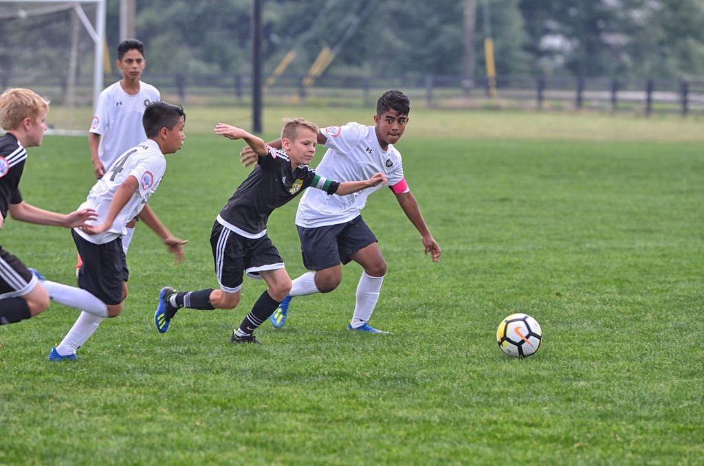 Soccer player in action