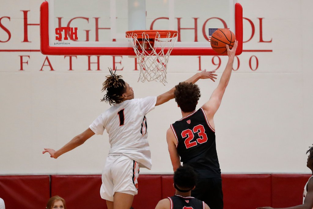 Basketball player in action