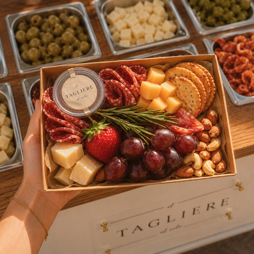 Tagliere al Volo board with cured meats and cheese