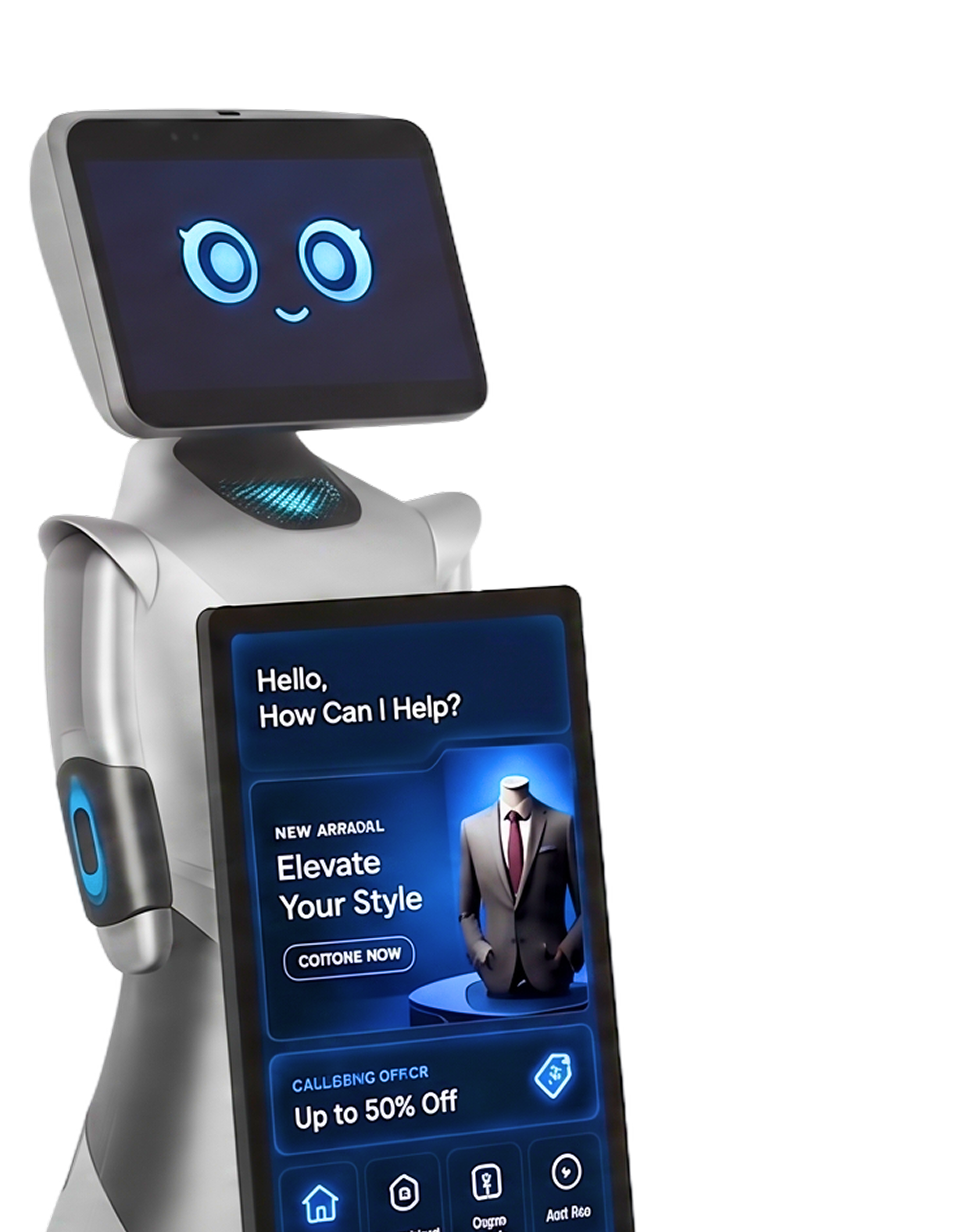 OrionStar GreetingBot AD mit zwei Displays