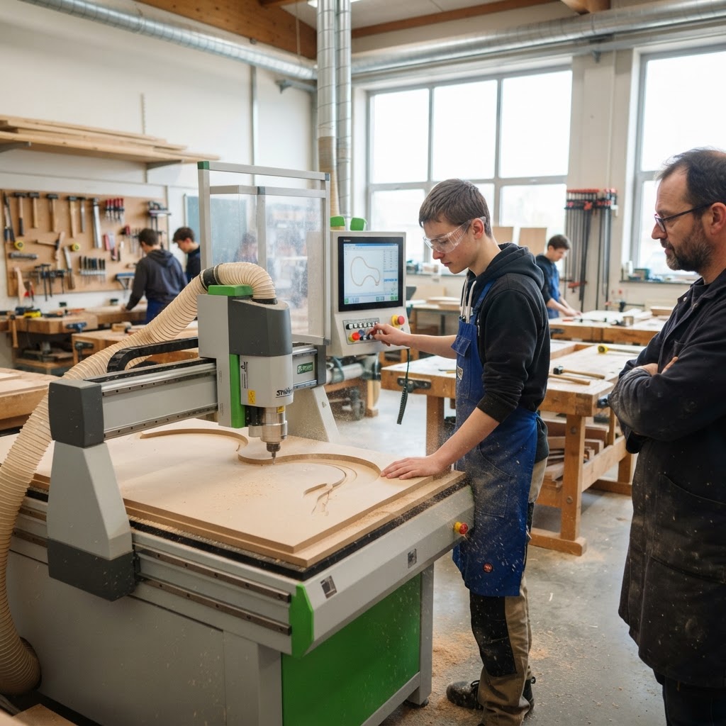 Opleiding 5-assige CNC bij HOGENT (WOOD Skills)