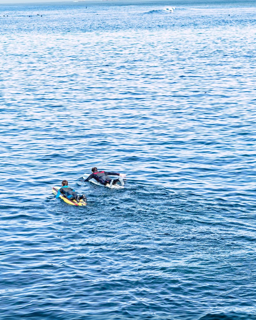 Surfeurs — Mer Bleue