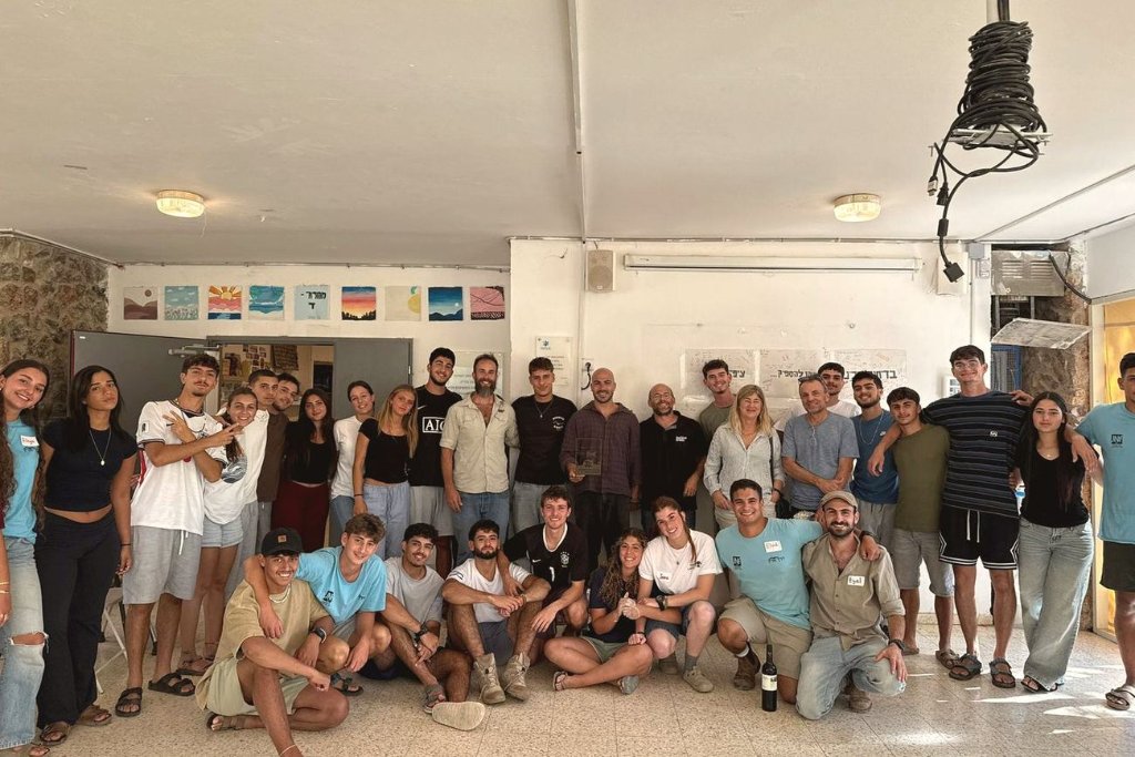 A first grant: the pre-army cohort at Derech Eretz, near Sderot.