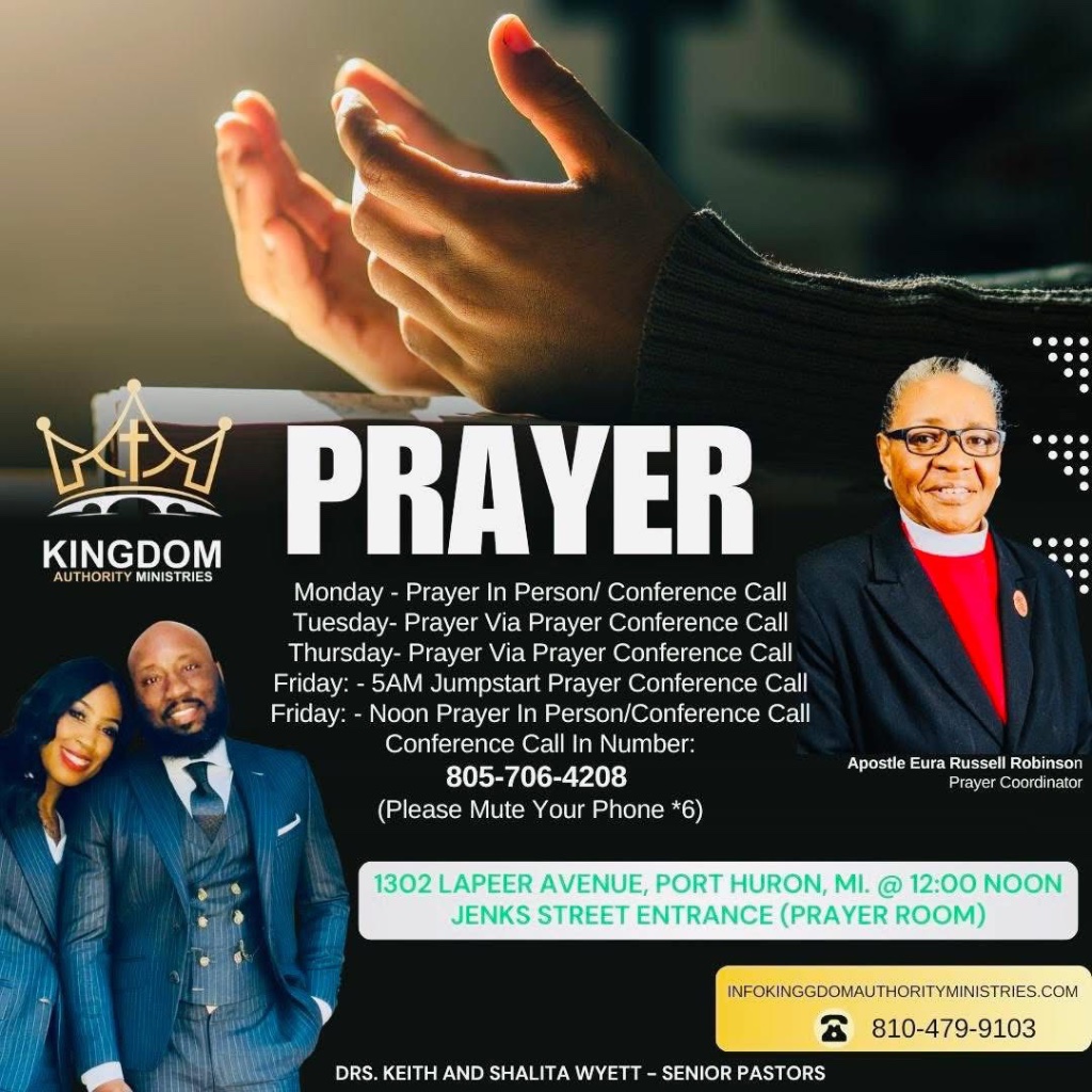 Noon Day Prayer Call flyer
