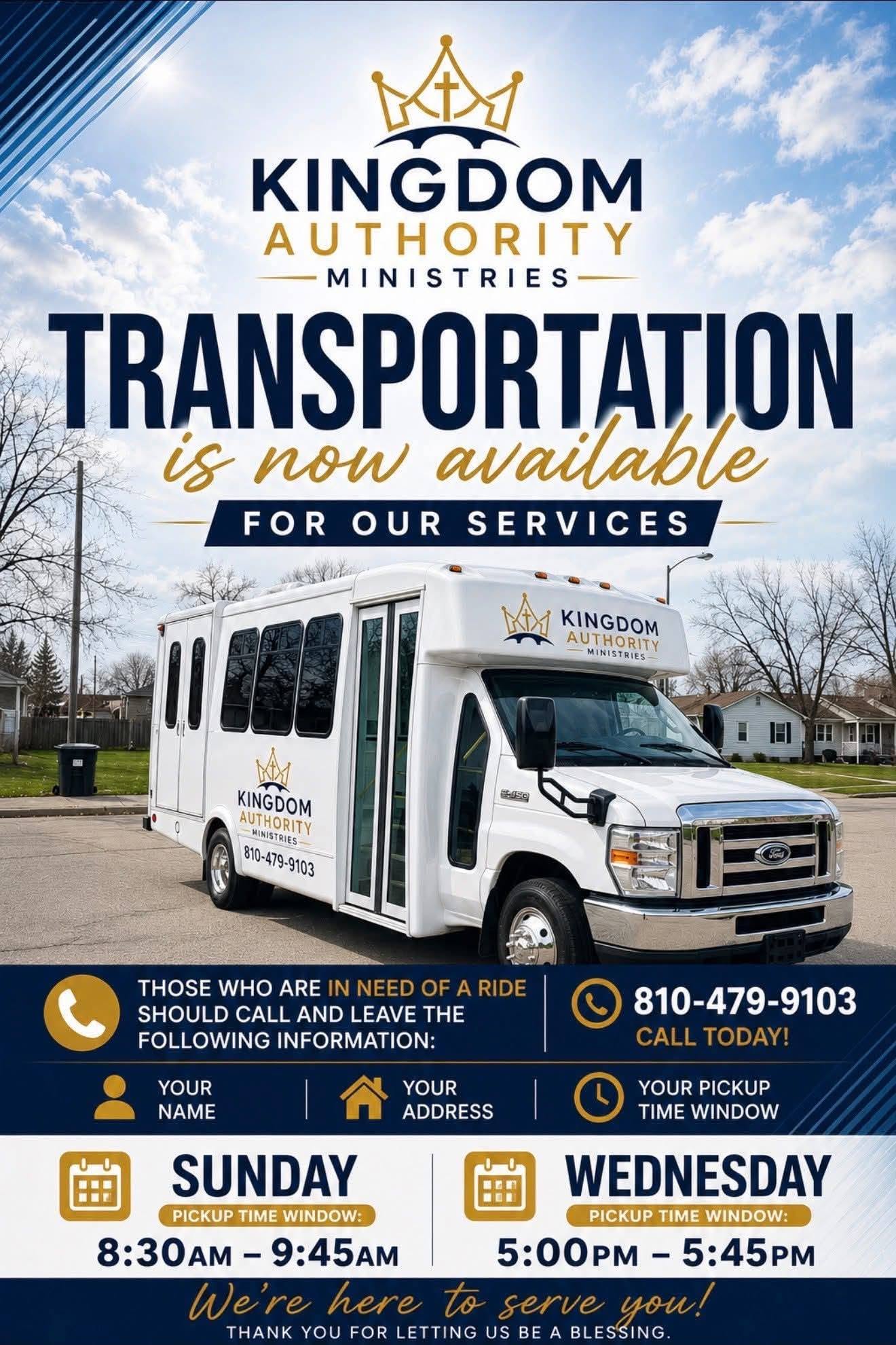 Transportation is now available