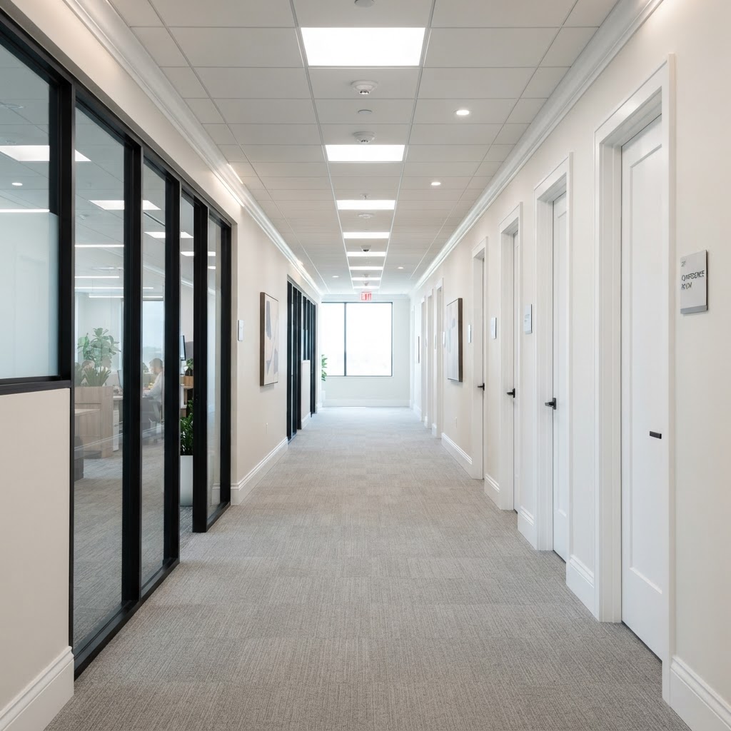 Trim, Doors, and Ceilings: Why Professional Paint Detailing Matters for Commercial Spaces