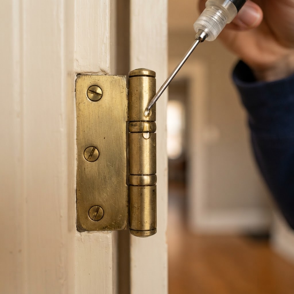 How to Fix a Squeaky Door Without Removing the Hinge
