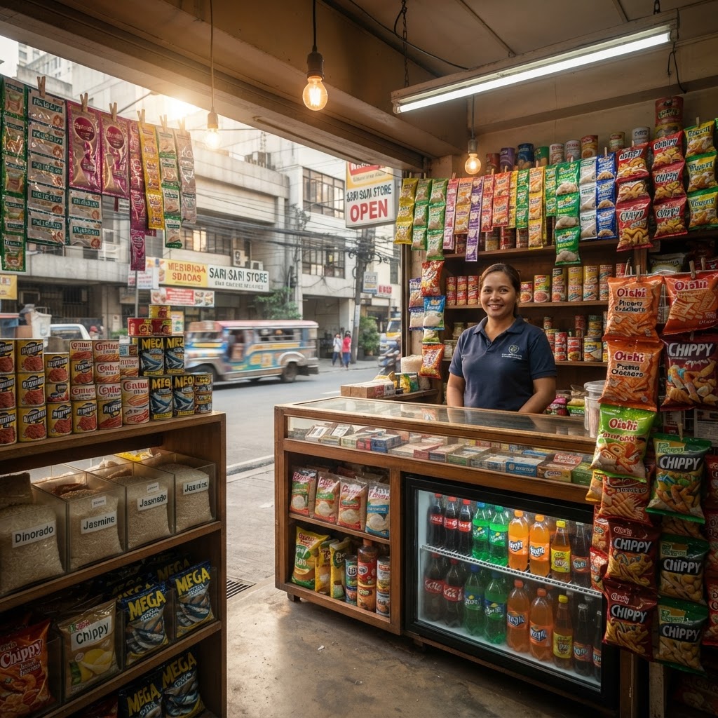 Philippine SME business owner managing inventory and operations