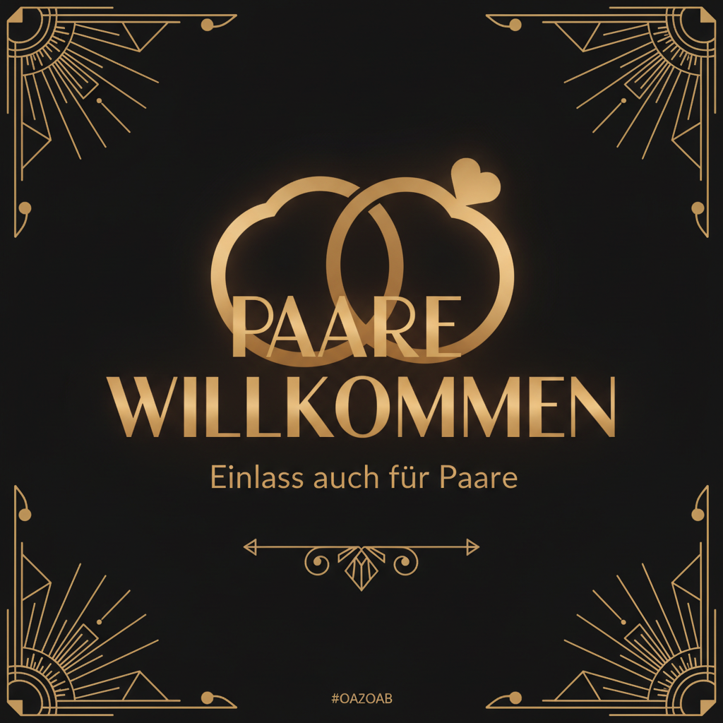 Paare willkommen — Einlass auch für Paare
