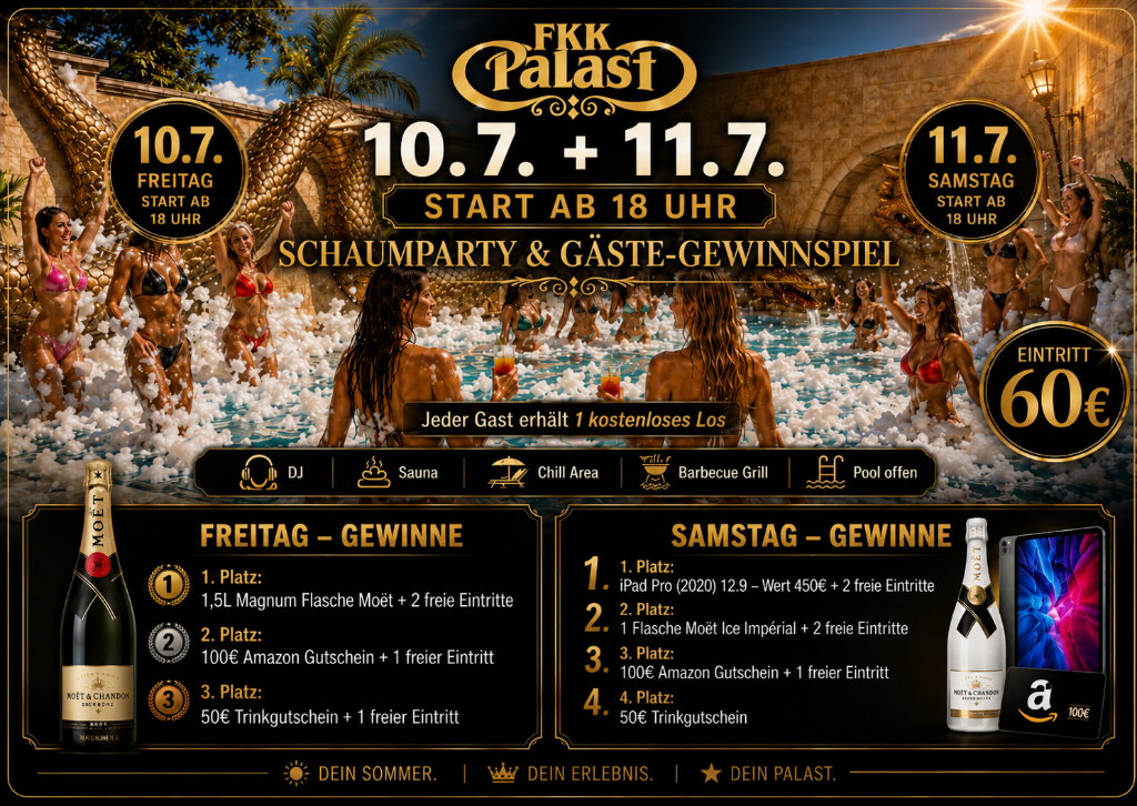 Schaumparty & Gäste-Gewinnspiel