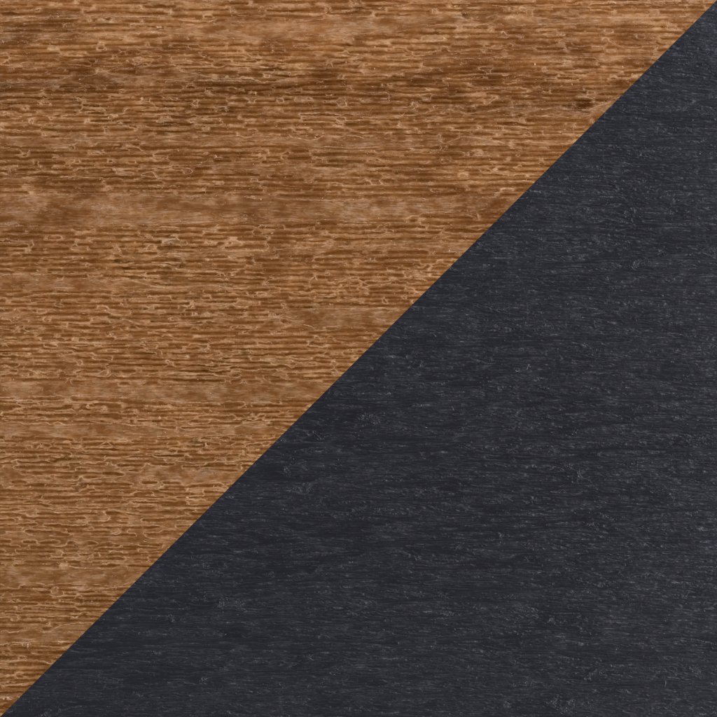 Antique Mahogany / Black