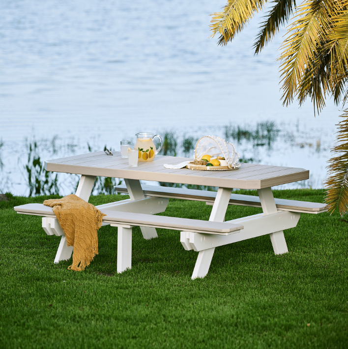 LuxCraft 6′ Rectangular Picnic Table