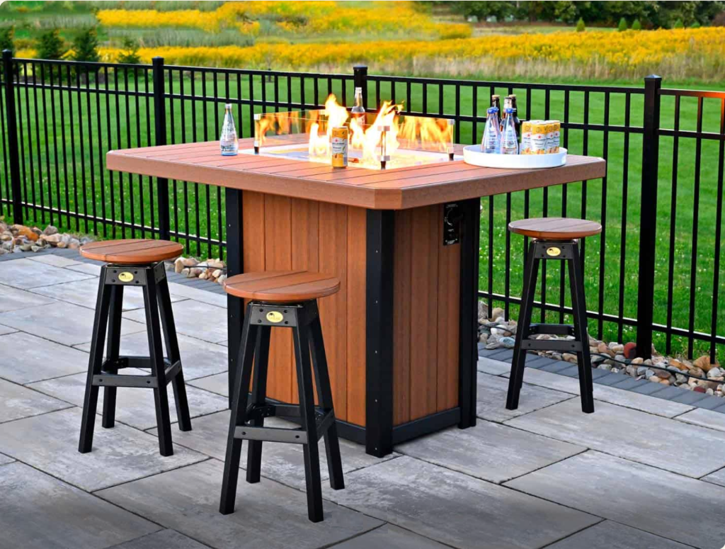 Ember Set featuring Bar Stool and Fire Table