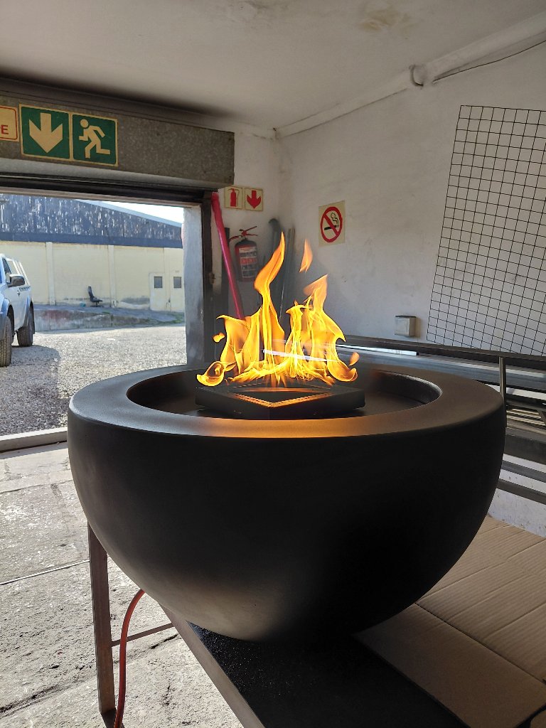 Round Outdoor Bio-Ethanol Fire Bowl