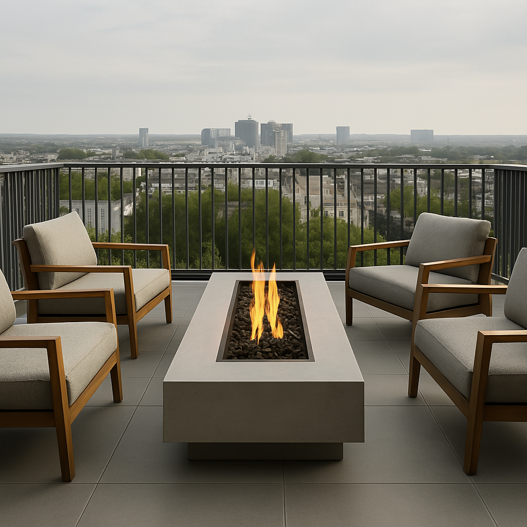 Custom Outdoor Gas Fire Pit