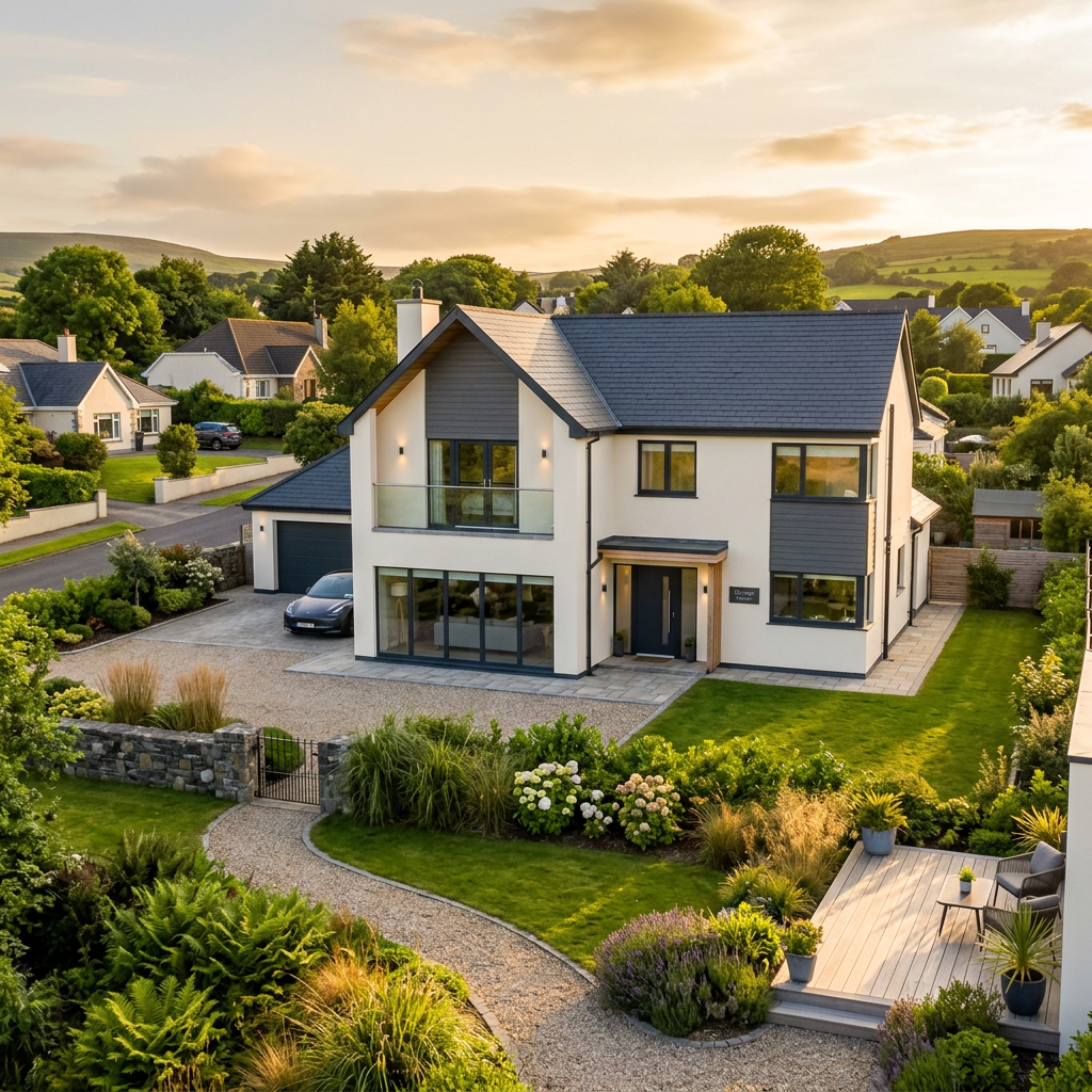 Irish home exterior treated with VIPEQ cork coating system