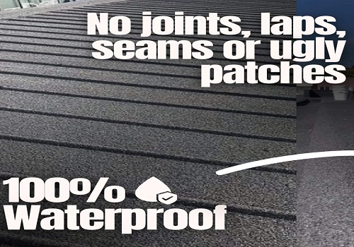 100% waterproof seamless MAP roof coating — no joints or seams